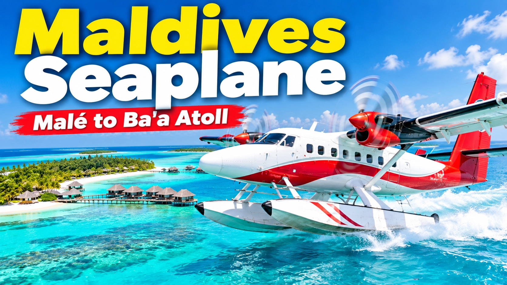 Seaplane in Maldives