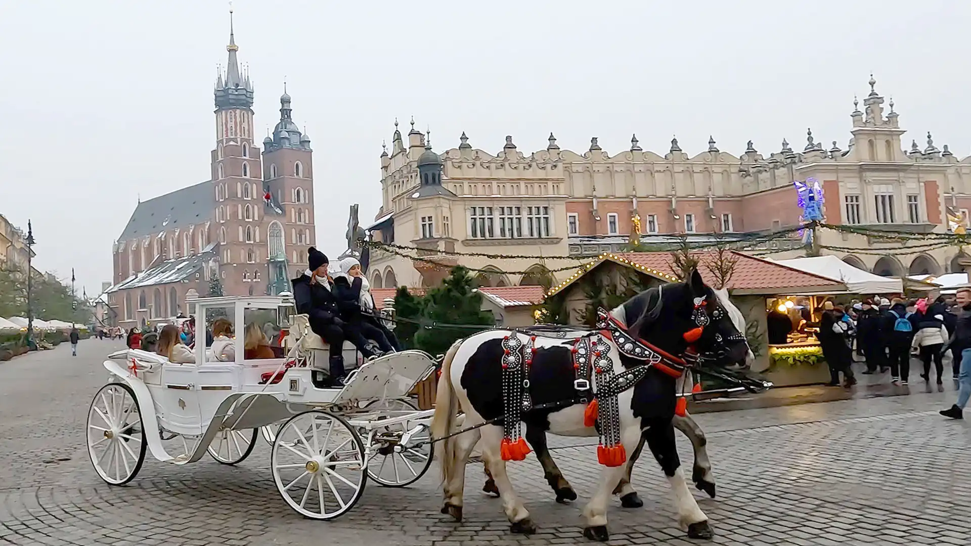 Horse Carriage in Krakow Old Town