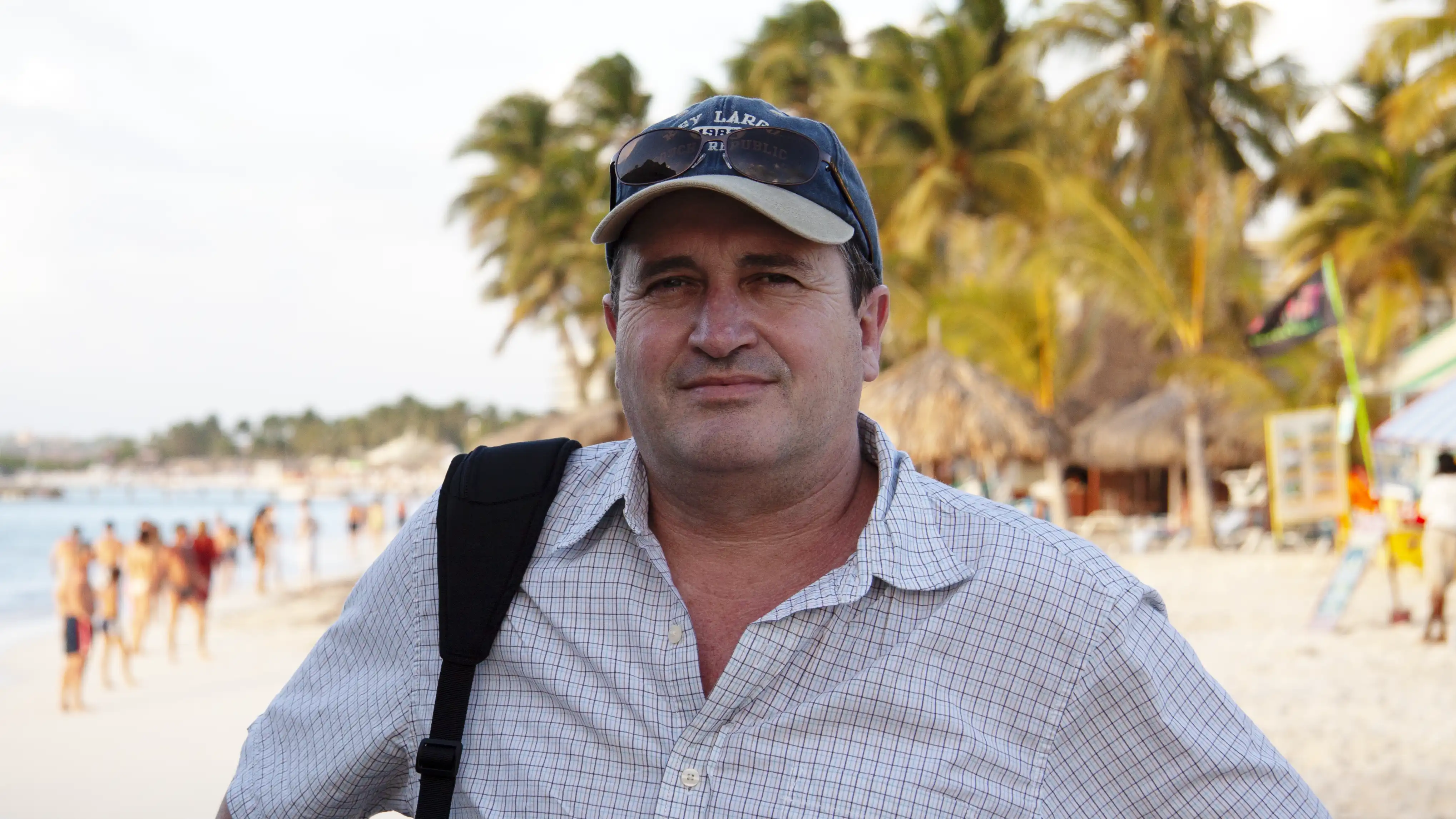 Mark on the Beach in Aruba