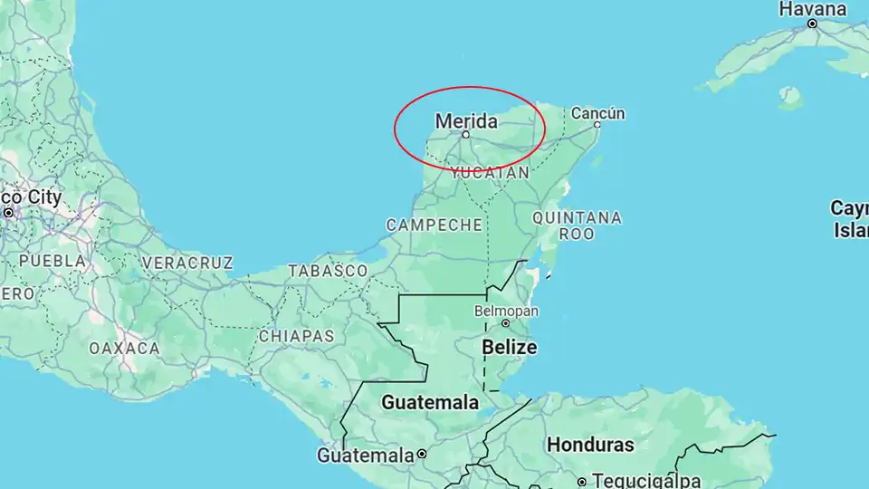 Merida in the Yucatan Peninsula