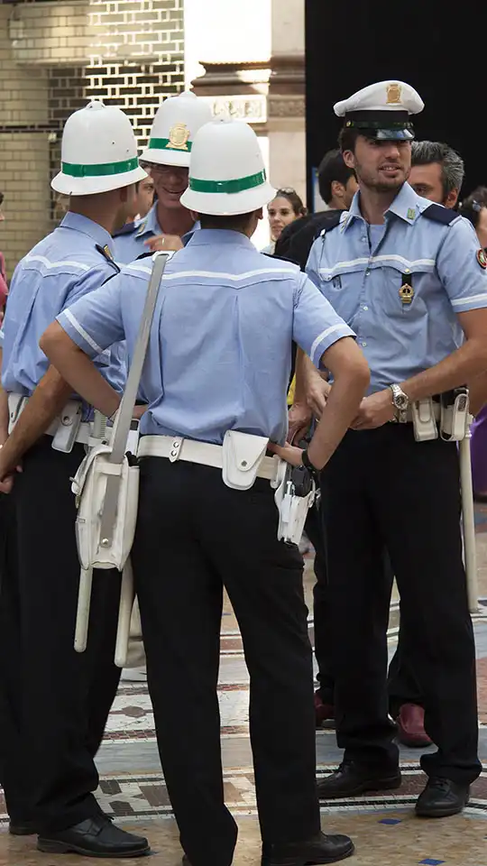 Policemen in Milan