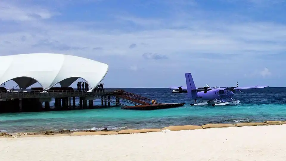 Seaplane at a Resort Jetty