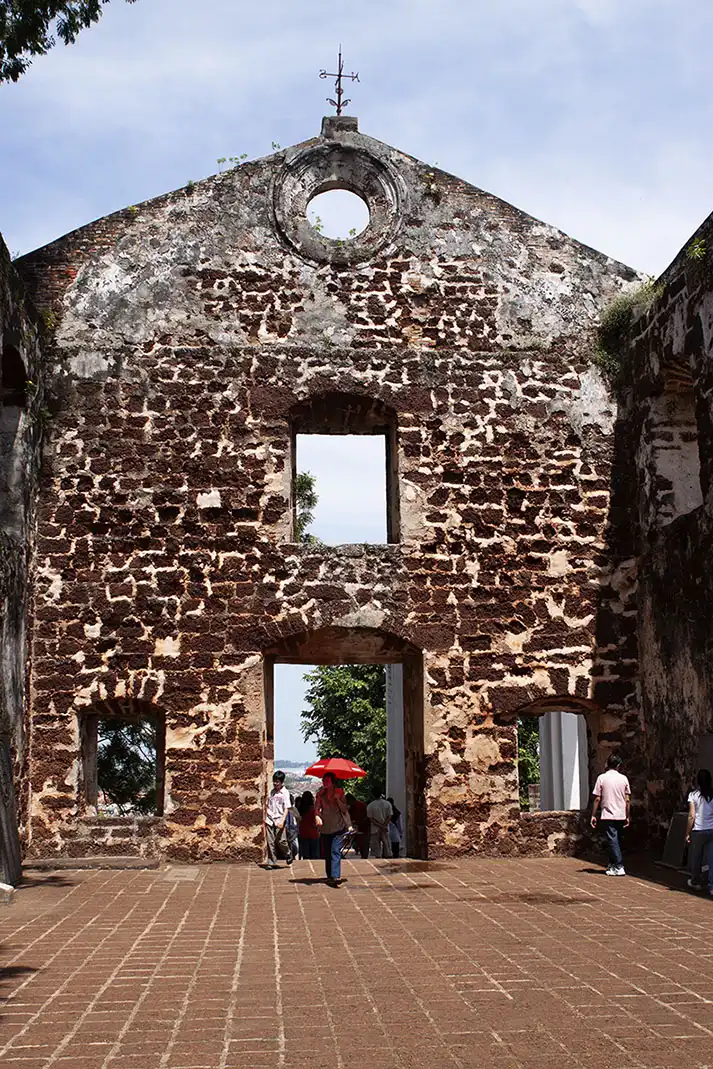 Edifice of St Pauls Church, Malacca